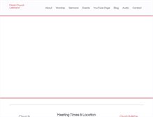 Tablet Screenshot of christchurchlakeland.com